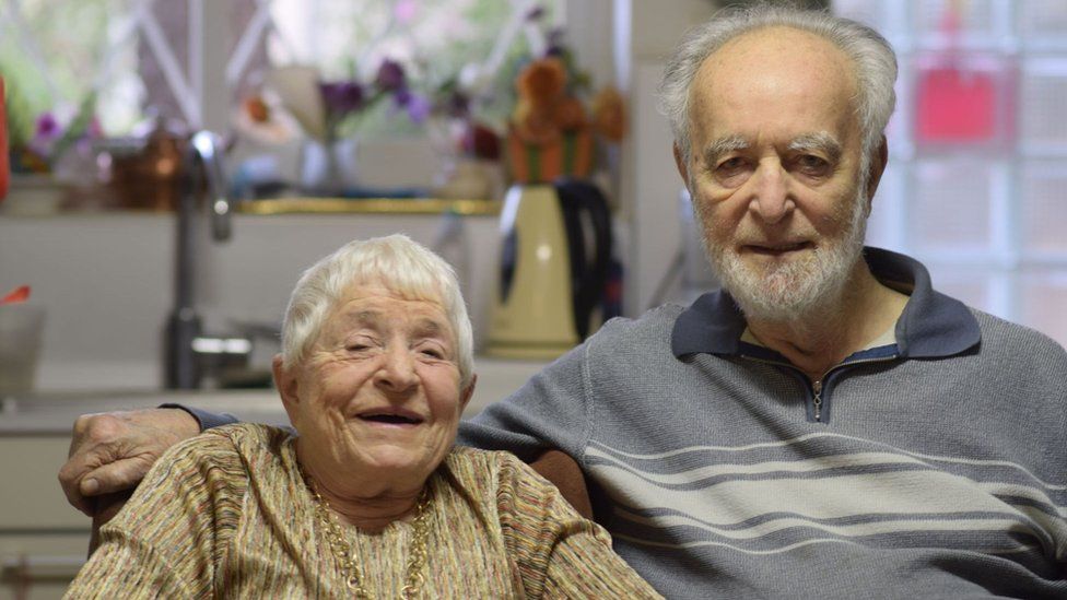 Theo and Ora Coster, inventors of the original pop-it games, © BBC