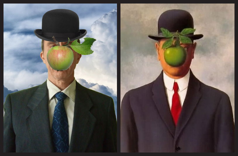 Rene Magritte, "The Son of Man", 1946; Courtesy of www.ReneMagritte.org