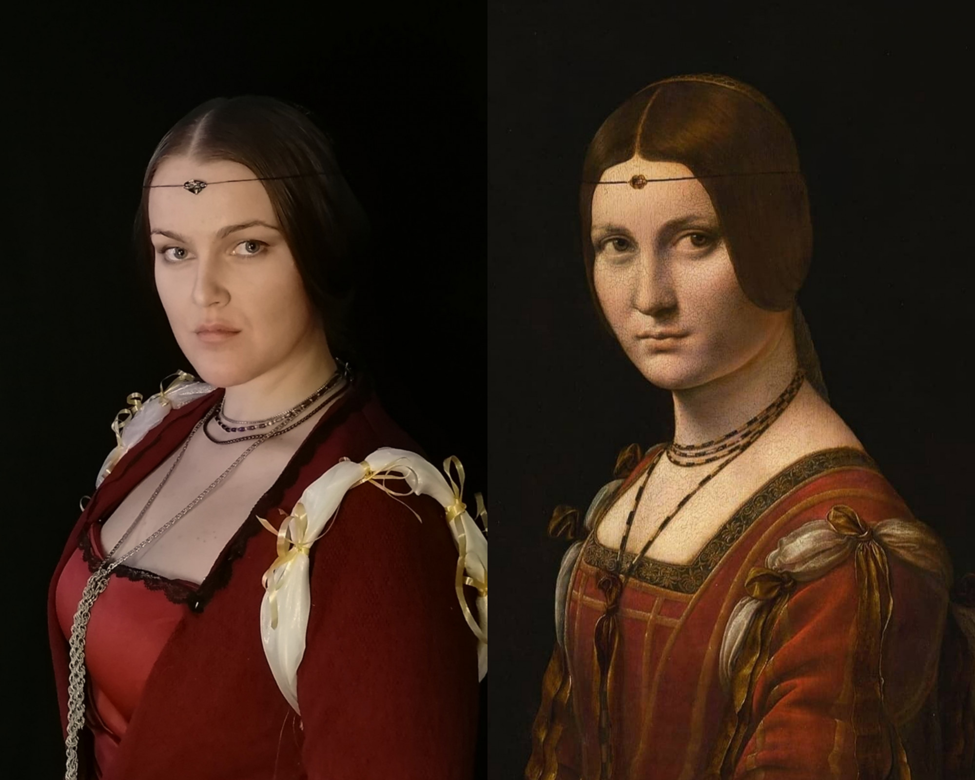 Leonardo da Vinci, Portrait of a woman, wrongly called La Belle Ferronnière