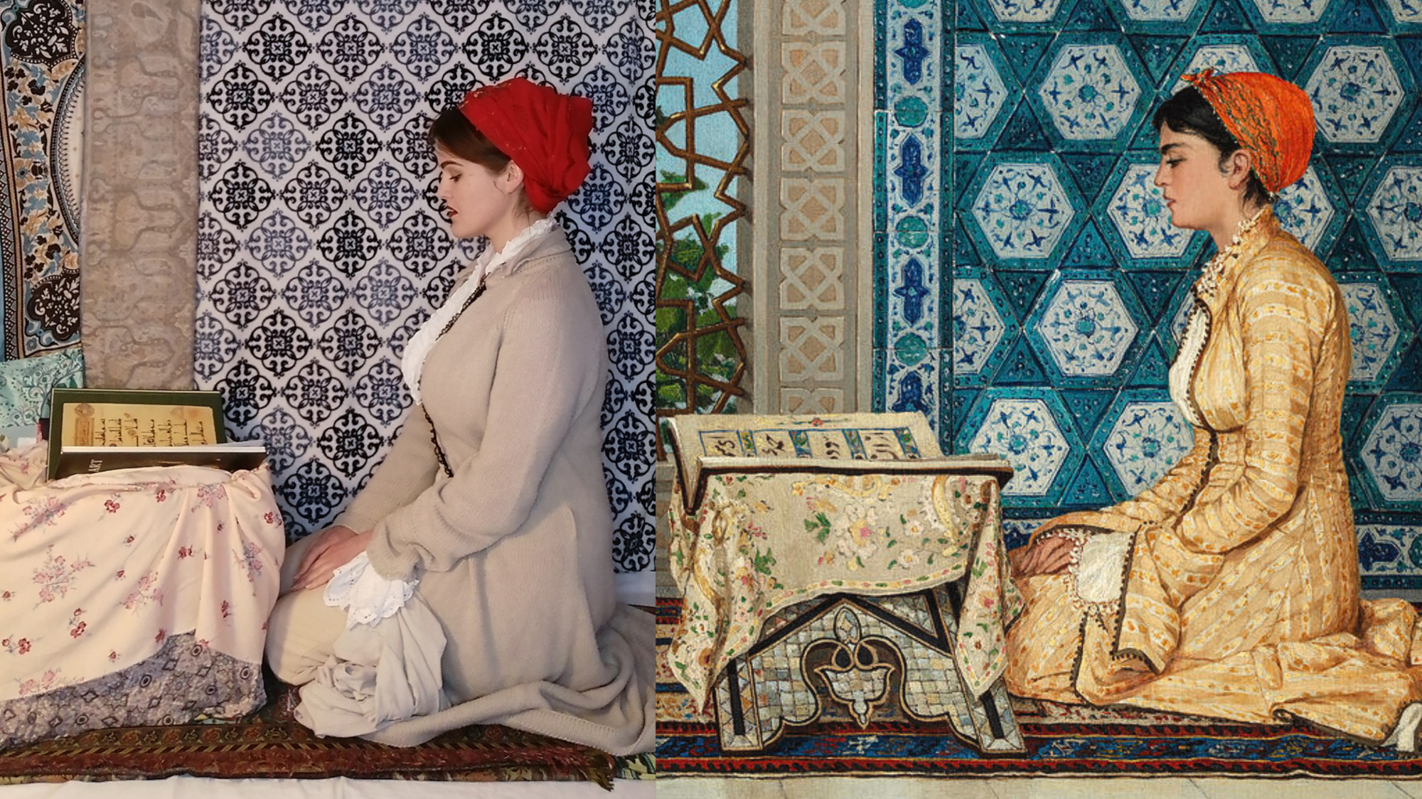 Osman Hamdi Bey. Girl reciting Qur'an 