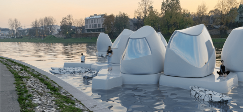 floating work pods