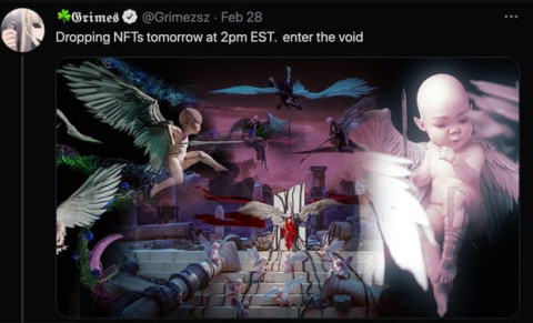@Grimezsz/Twitter NFT art